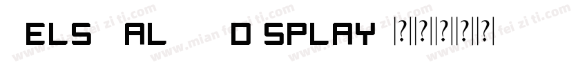 kelsibalgin display字体转换